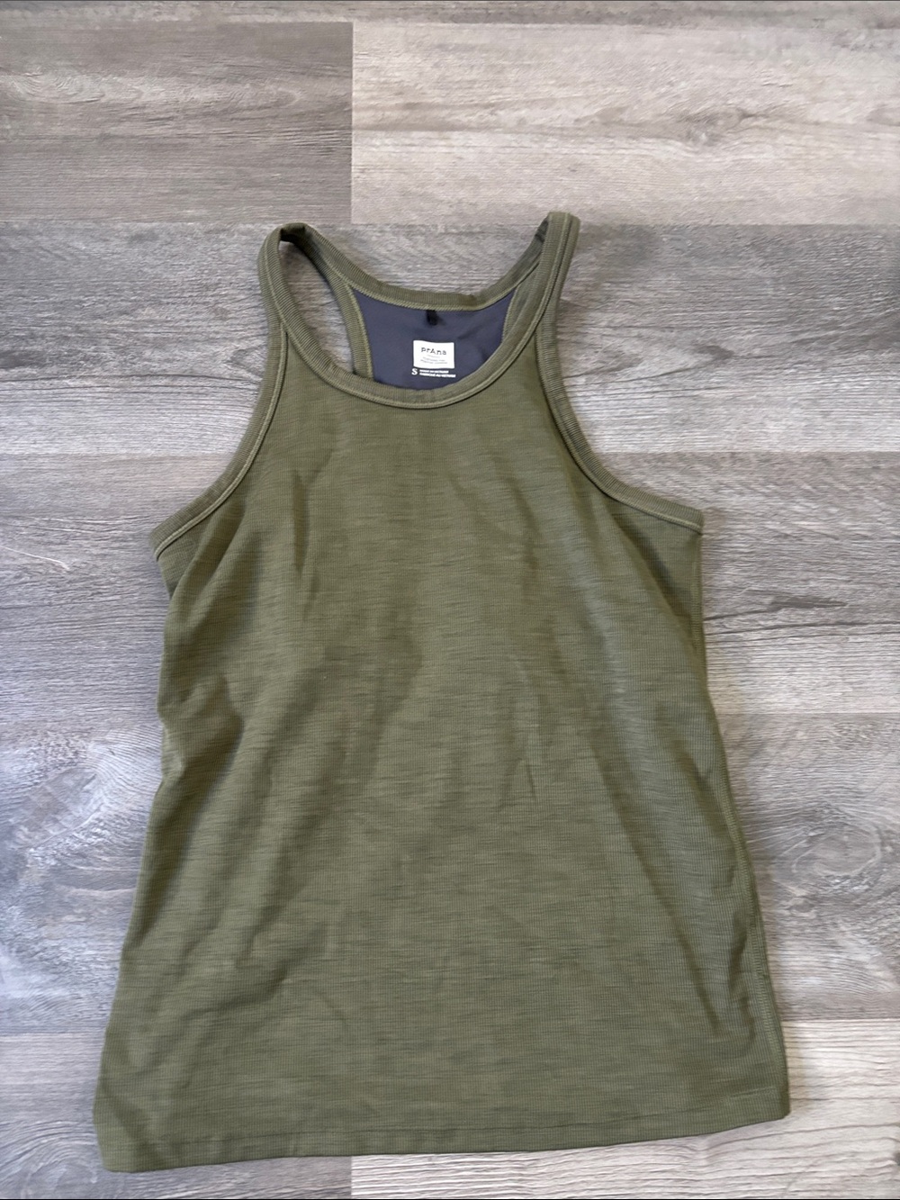 Prana Olive Green Racerback Tank
